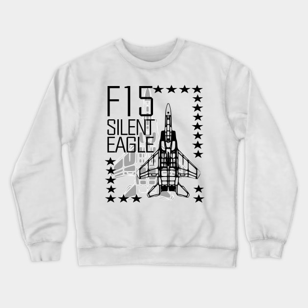 F15 Silent Eagle v2 Crewneck Sweatshirt by Marko700m